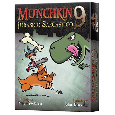 Jogo de tabuleiro Munchkin 9: sarcástico jurássico pegi 10