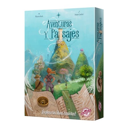 Jogo de tabuleiro de aventuras e paisagens recomendado a partir de 10 anos