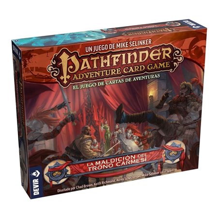 Aventuras do jogo de cartas Devir da expansão panthfinder a maldição do trono carmesim