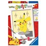 Kit para pintar com números Ravensburger Creat série e pokemon: pikachu