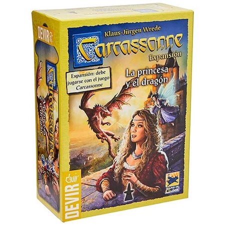 Devir carcassonne jogo de tabuleiro a princesa e o dragão