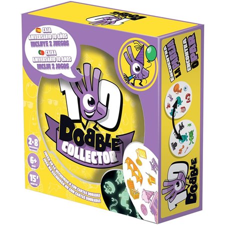 Asmodee dobble jogo de tabuleiro edição de colecionador 10º aniversário pegi 6