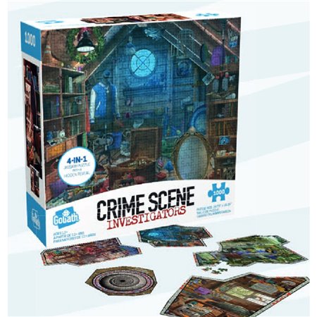 Jogo de tabuleiro de cena de crime: variedade