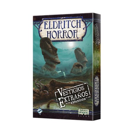 Eldritch horror jogo de tabuleiro expansão de vestígios estranhos recomendado idade 14 anos