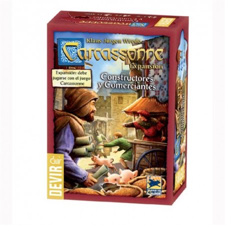 Jogo de tabuleiro devir construtores e comerciantes de carcassonne