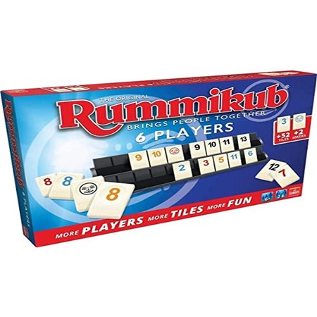 Jogo de tabuleiro rummikub original 6 jogadores pegi 6