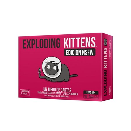 Jogo de tabuleiro Asmodee Exploding Kittens NSFW Pegi 18