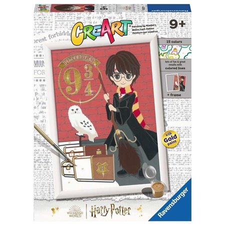 Kit para pintar com números Ravensburger Creat Série D Harry Potter: Saída para Hogwarts