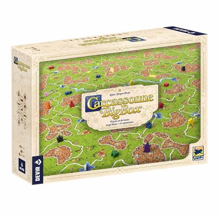 Jogo de tabuleiro Devir Carcassonne mais jogo básico e 11 expansões Pegi 8