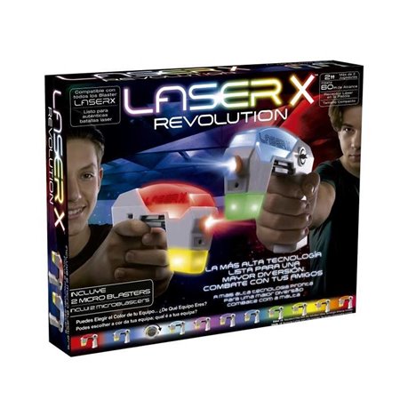 Jogo de blasters Bizak laser x revolução micro b2