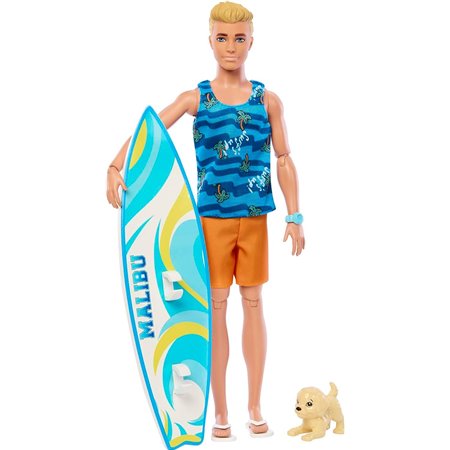 boneca barbie mattel ken prancha de surf