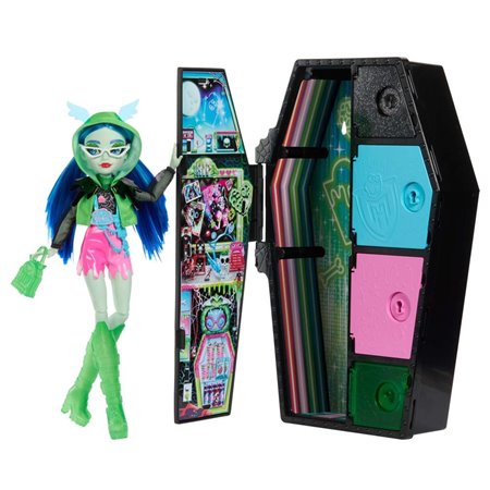 Boneca Mattel Monster High Skulltimate Secrets Neon Frights Ghoulia