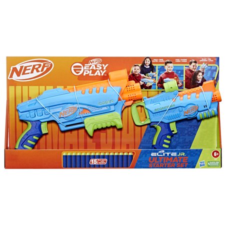 Conjunto de blaster duplo Hasbro nerf elite junior ultimate starter