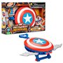 Hasbro nerf marvel mech strike mechasaurs capitão américa lançador com asa vermelha