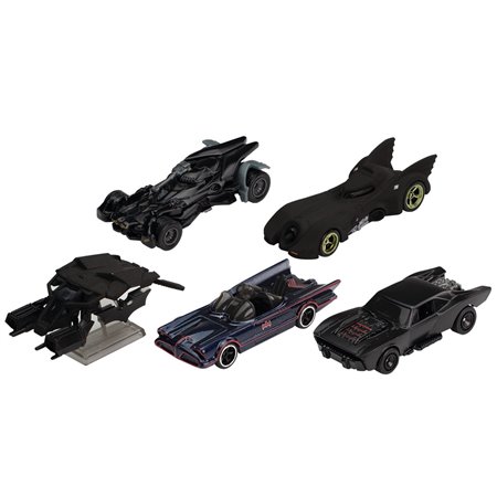 Figuras do pacote premium do Batman Hot Wheels da Mattel