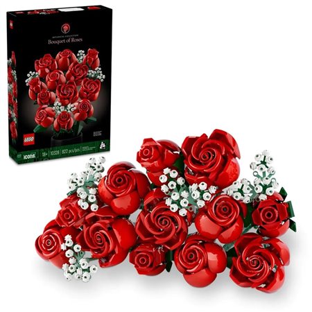 Buquê de rosas da coleção botânica Lego