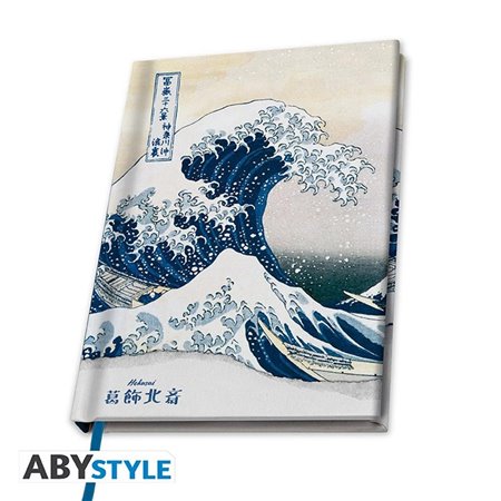 caderno a5 abystyle hokusai a grande onda