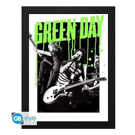 Impressão emoldurada gb eye green day live