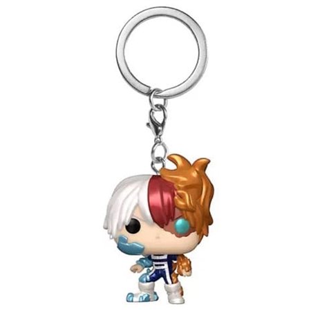 Chaveiro Funko Pop My Hero Academia Shoto Todoroki Chaveiro com efeito metálico 48829