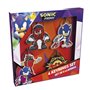 Conjunto de chaveiros Sonic Prime da Cyp Brands 4 chaveiros