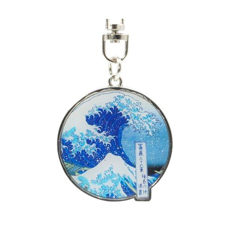 chaveiro abystyle clássico japonês grande onda hokusai