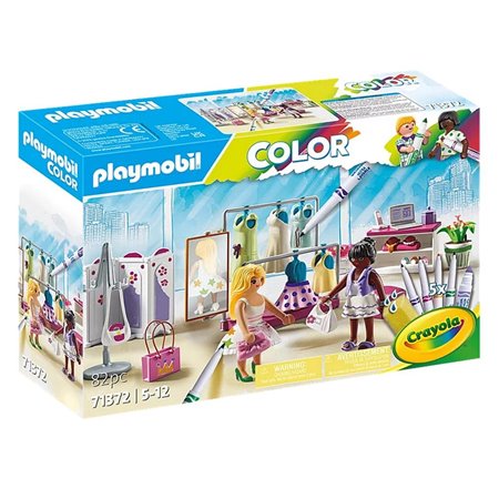 Playmobil colorido nos bastidores