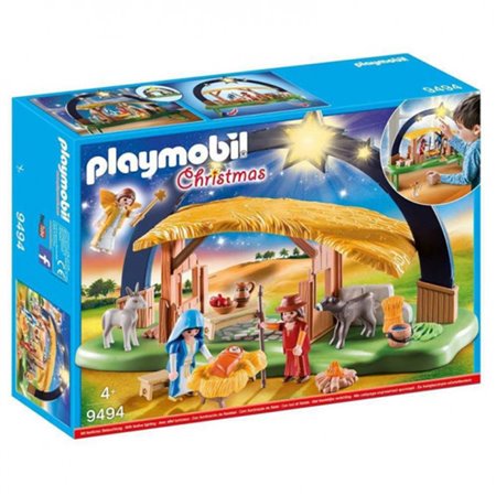 Presépio de Natal Playmobil com luz