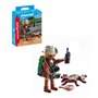 Investigador Playmobil com jacaré