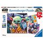 Puzzle ravensburger, o mandaloriano: baby yoda 3x49