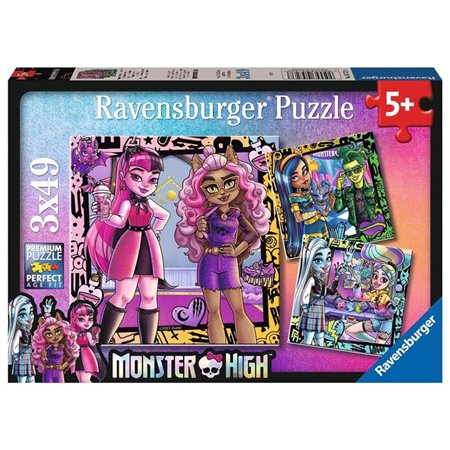 Quebra-cabeça Ravensburger Monster High 3x49