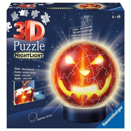 Quebra-cabeça 3D de abóbora de Halloween Ravensburger