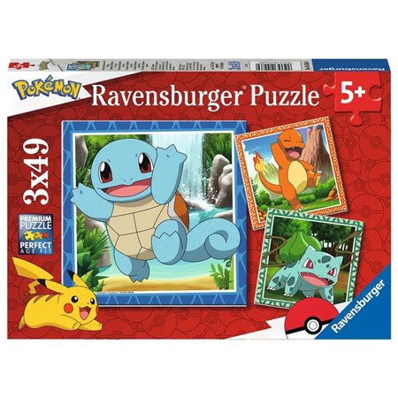 Quebra-cabeça Pokémon Ravensburger 3x49 5+