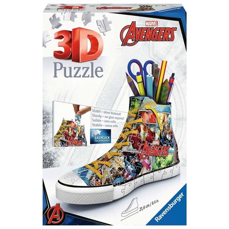 Puzzle 3d tênis ravensburger - vingadores