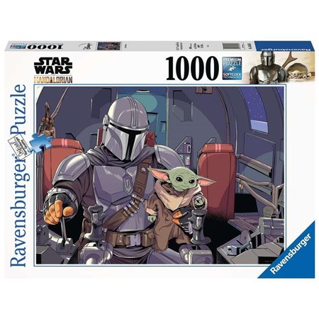 Puzzle Ravensburger, o Mandaloriano 1000 peças