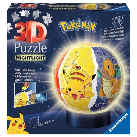 Quebra-cabeça 3D Ravensburger Nightlamp Pokémon