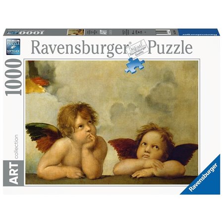 Quebra-cabeça Ravensburger Raffaello: Cherubini 1000 peças