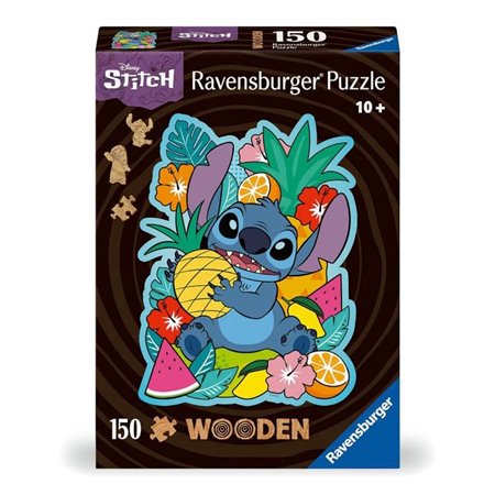 Quebra-cabeça de madeira Ravensburger Disney Stitch 150 peças