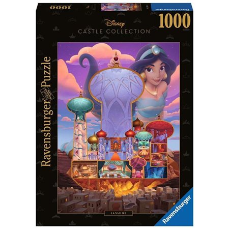 Quebra-cabeça dos castelos da Disney Ravensburger - jasmim 1000 peças