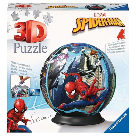 Puzzle 3d ravensburger quebra-cabeça bola homem-aranha