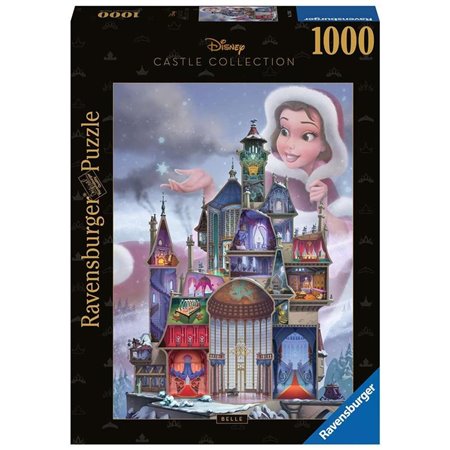 Quebra-cabeça dos castelos da Disney Ravensburger - bella 1000 peças