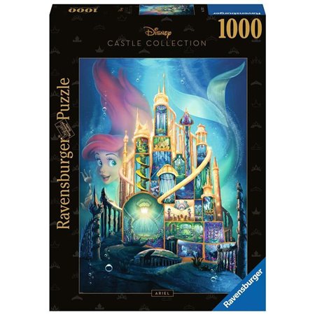 Quebra-cabeça Ravensburger Disney Castles - Ariel 1000 peças