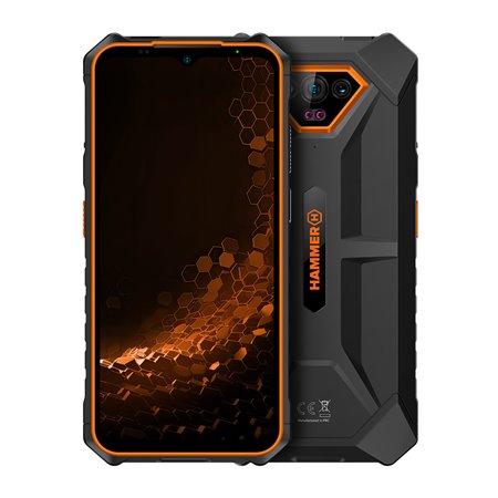 Smartphone robusto martelo ferro v 6gb + 6gb + 64gb laranja