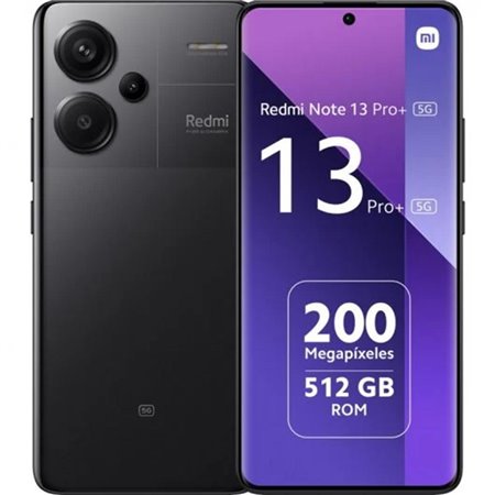 Xiaomi redmi note 13 pro+ celular 5g - 12gb - 512gb - 6,67 polegadas - preto