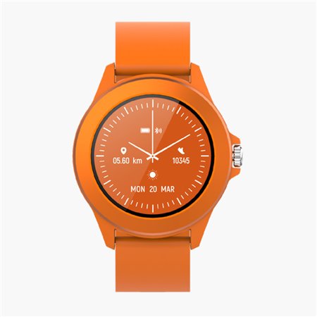 smartwatch para sempre colorum cw - 300 cor laranja