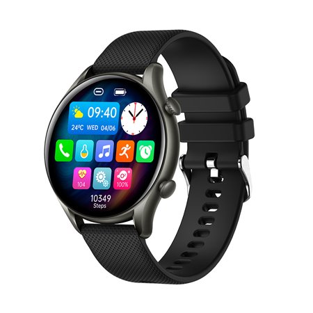 Smartwatch meu telefone relógio el preto 1,32 polegadas