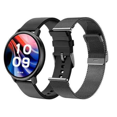 Smartwatch spc smartee duo classic 1,43 polegadas preto + pulseira