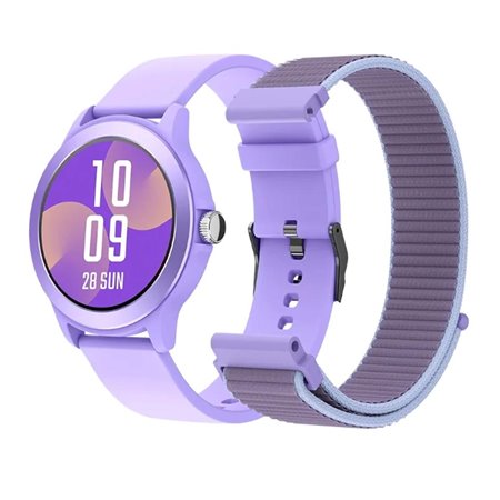 Smartwatch spc smartee duo vivo 1,27 polegadas roxo + pulseira