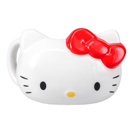 Caneca em formato de Olá Kitty