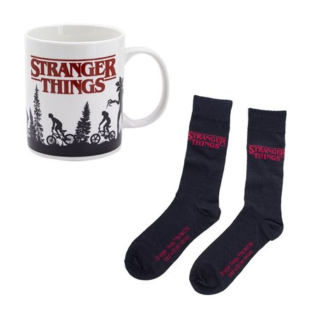 Conjunto de caneca e meias com logotipo Paladone Stranger Things