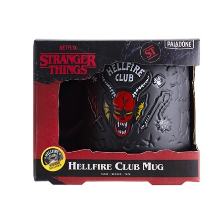 Caneca em relevo Paladone Stranger Things Hellfire Club